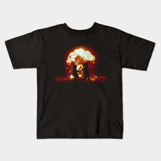 Mushroom Cloud Kids T-Shirt by Cheesybee